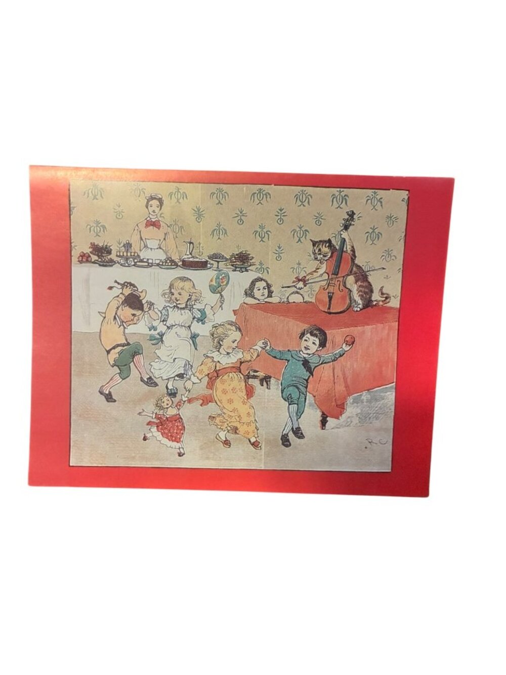 VTG 10-Count Box Notecards Museum Reproductions Olsen Line Hey Diddle Diddle Ran - Picture 8 of 12